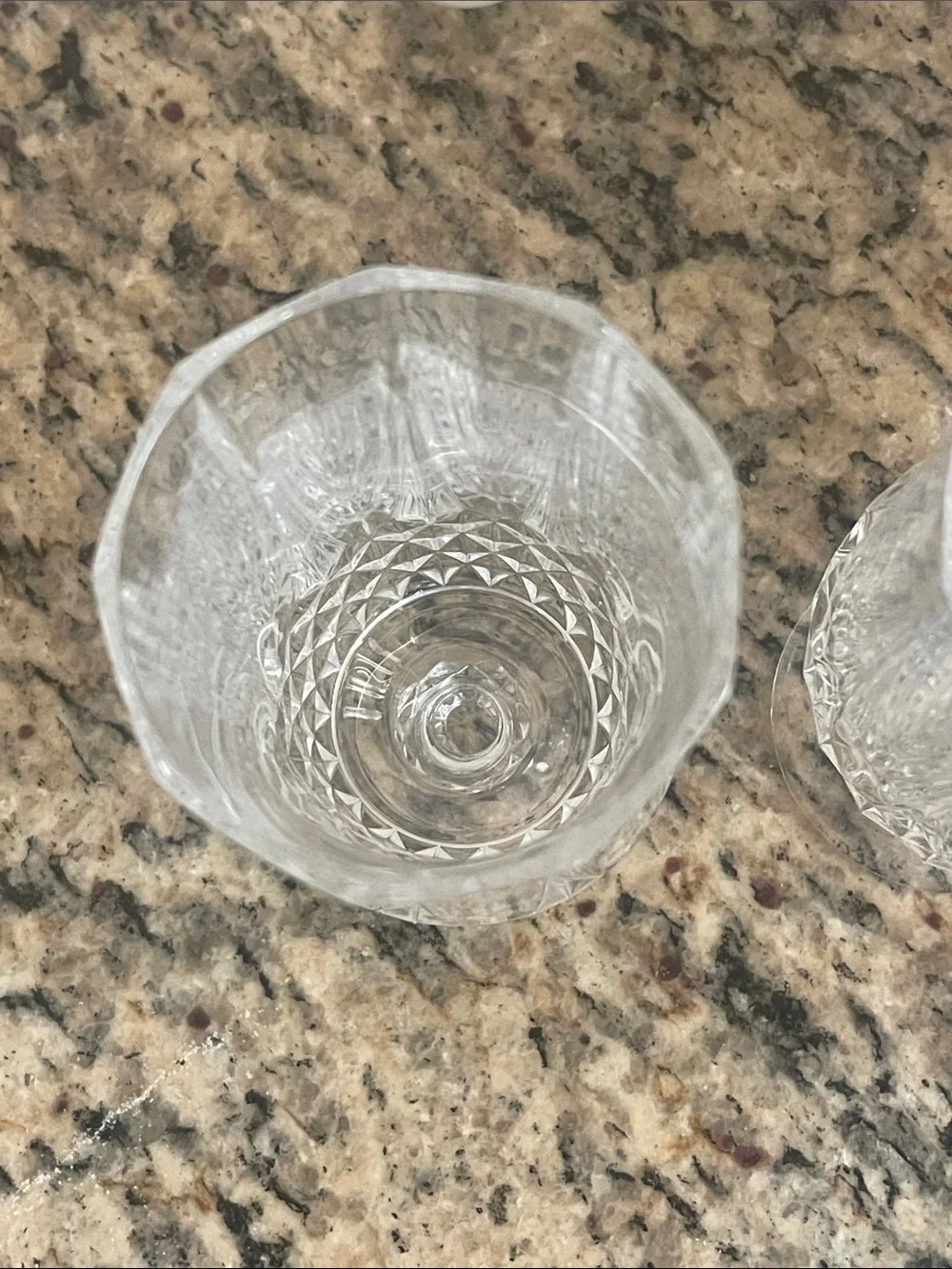 CRISTAL D’ARQUES “LONGCHAMP” 12 oz CRYSTAL ICED TEA GOBLETS/GLASS x2